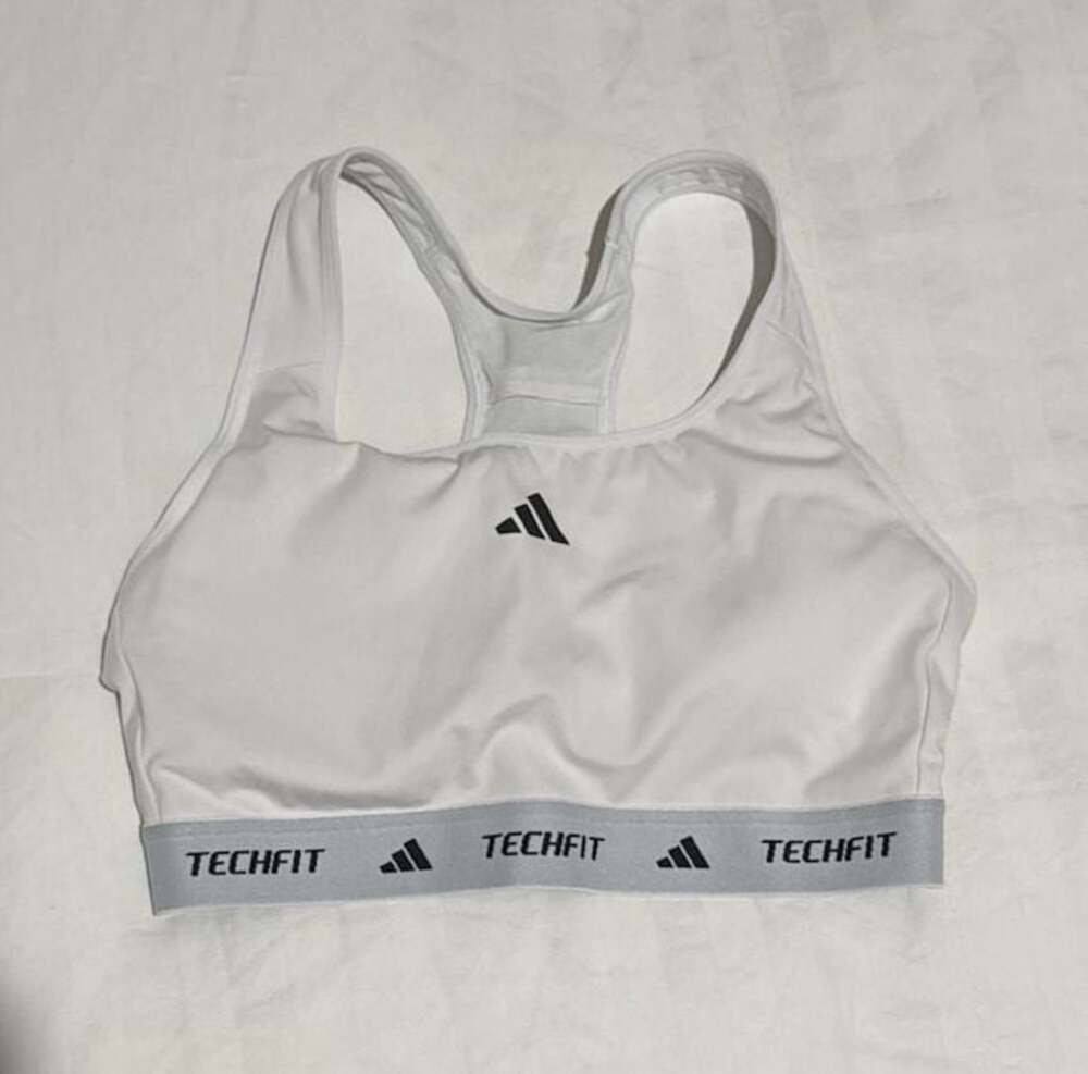 Adidas Techfit Sports Bra White